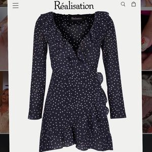 Réalisation Alexandra Navy Star Dress Size Small